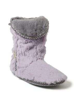 Dearfoams Women's Beth Faux Fur Fold